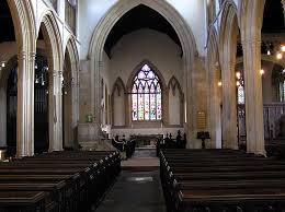 The interior of a church, not St. Stephen's but it is pretty